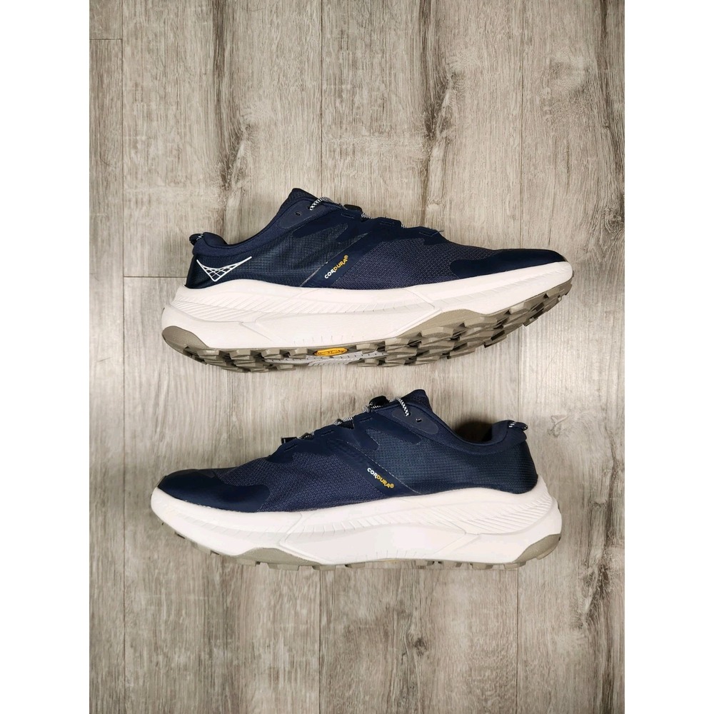 Hoka One One Men's Navy Blue and White Athletic Running Shoes - Picture 3 of 8